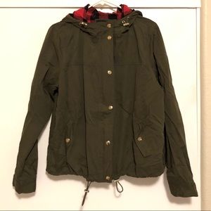Olive Green zipper/buttoned Jacket